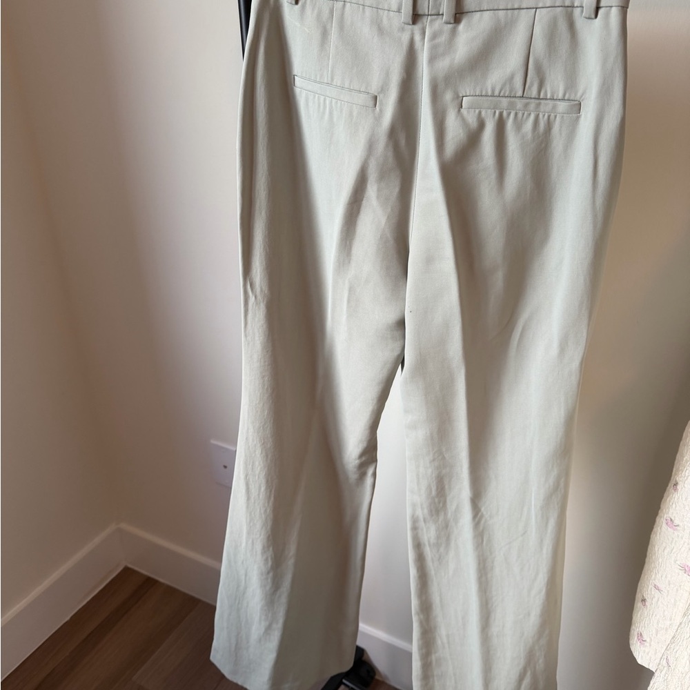 Mango Wide-Leg Lyocell Suit Pants in Pastel Green - Picture 6 of 6